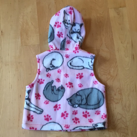 Handmade Kitty Cat Fleece Vest - Picture 5 of 6